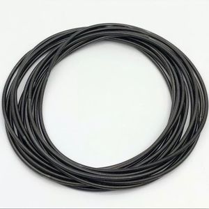 NEW PIANO WIRE 12 STACK HEMATITE STEEL BRACELET SET